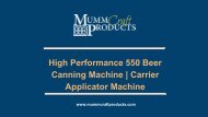 High Performance 550 Beer Canning Machine