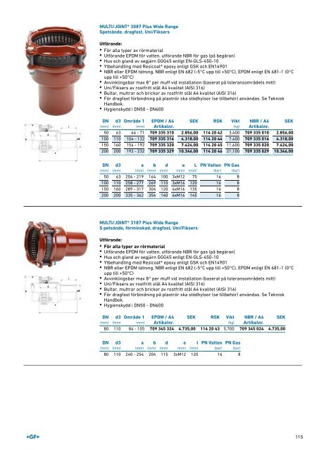 (SE) Produktkatalog MULTI/JOINT 3000 Plus Sweden 2019