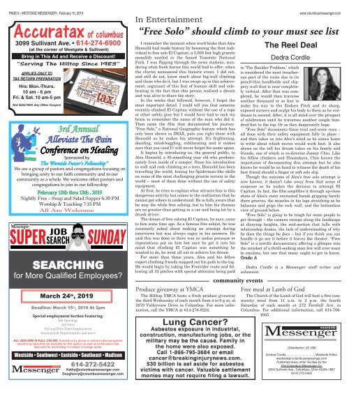 Westside Messenger - February 10th, 2019