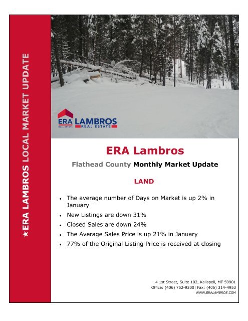 Flathead County Land Market Update -January 2019