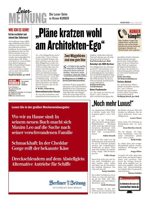 Berliner Kurier 08.02.2019