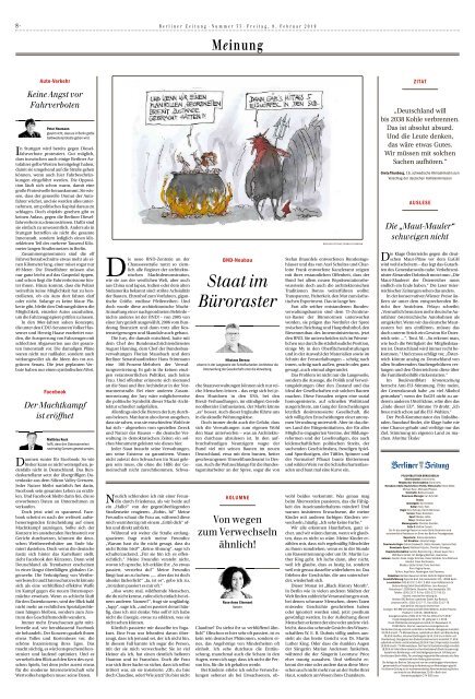 Berliner Zeitung 08.02.2019