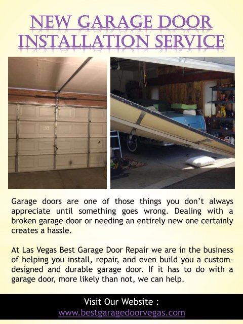 Home Car Garage Door Repair Las Vegas