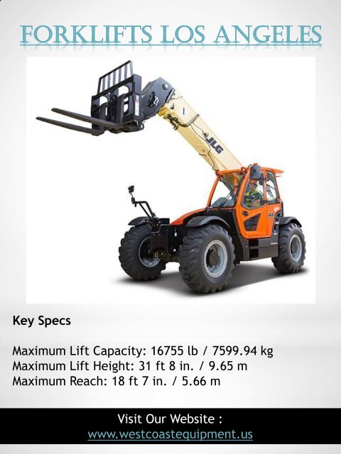 Boom Lift Rental San Bernardino|westcoastequipment.us|1-9512562040