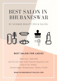 Best Salon in Bhubaneswar