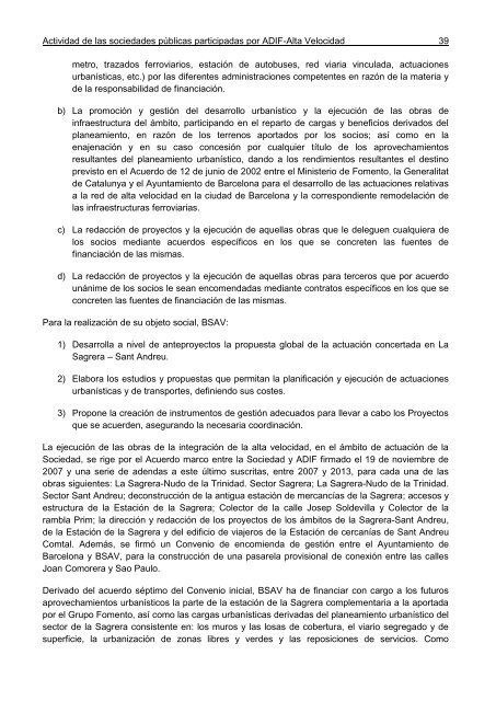 Informe de Fiscalización de la actividad de las sociedades públicas de integración del ferrocarril participadas por ADIF-Alta Velocidad, a 31 de diciembre de 2016