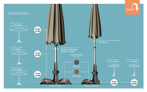 Parasol base - Baser Parasol base