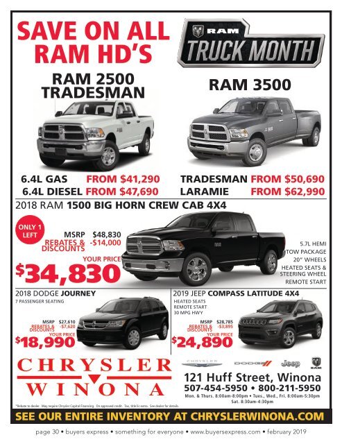 Buyers Express - La Crosse Edition - February 2019