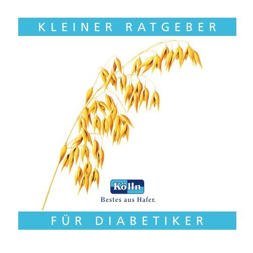 KLEINER RATGEBER FÜR DIABETIKER - Peter Kölln KGaA