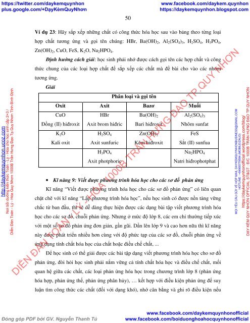 Rèn luyện kĩ năng cơ bản để giải bài tập Hóa học 8 cho học sinh ở trường THCS