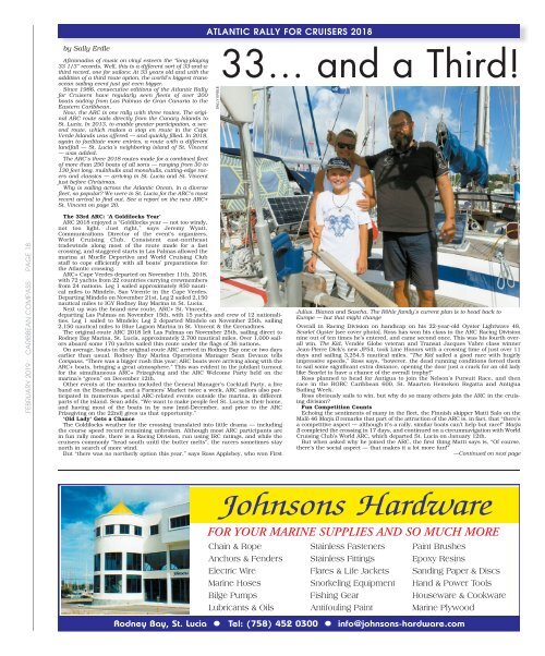 Caribbean Compass Yachting Magazine - February 2019