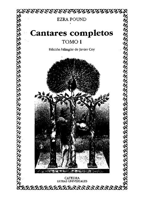 Pound Ezra - Cantares Completos - Vol I