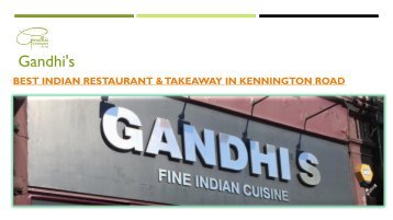 Gandhi's - Indian Restaurant & Takeaway in Kennington Road, London