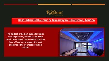 The Rajdoot - Best Indian Restaurant & Takeaway in Hampstead, London