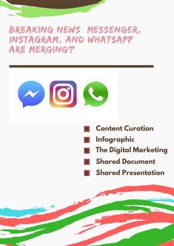 Breaking News: Messenger, Instagram, and WhatsApp are Merging?
