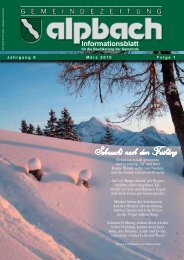 Informationsblatt - Alpbach