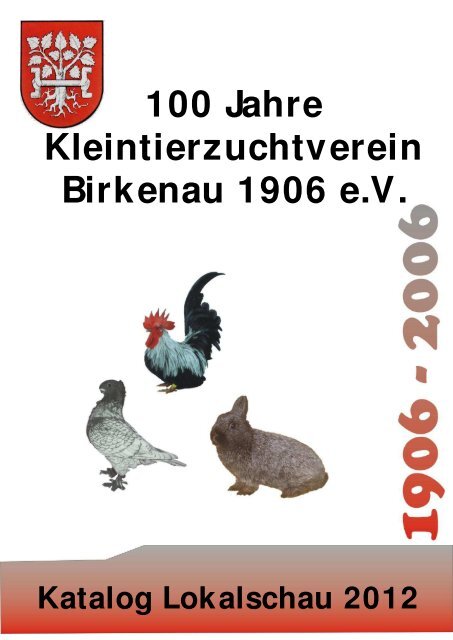 Vereinsmeister 2012 - KLZV Birkenau 1906 eV