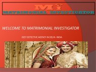 Detective Agency in Delhi