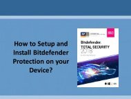 How to customize your Dashboard with Bitdefender Antivirus Security?