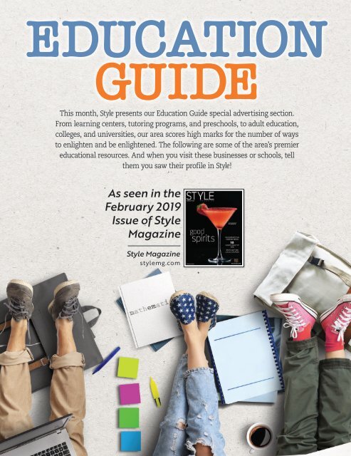 Education Guide: Style Magazine February 2019