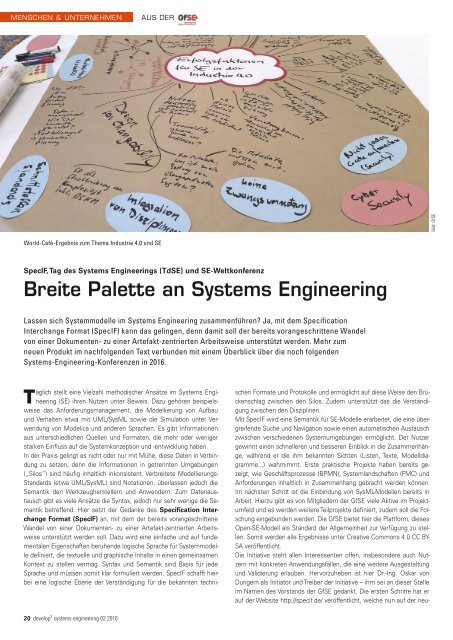 Develop³ Systems Engineering 02.2016