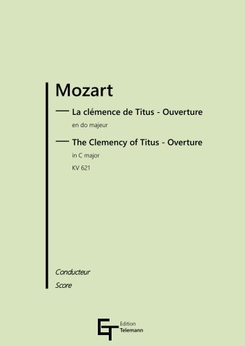 Mozart La Clemenza di Tito, Overture KV 621