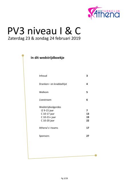 Wedstrijdboekje afdrukbaar