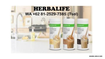 PROMO, WA +62 81-2529-7385, Herbalife Malang Kaskus