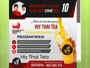 AYO SEGERA, CALL:0823-2583-7576, Peluang Usaha Minuman Terbaru