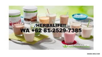 SALE, WA +62 81-2529-7385, Herbalife Malang