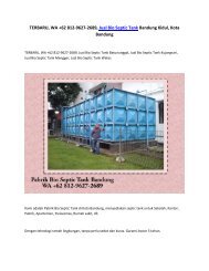 TERBARU, WA +62 812-9627-2689, Jual Bio Septic Tank Bandung Kidul, Kota Bandung