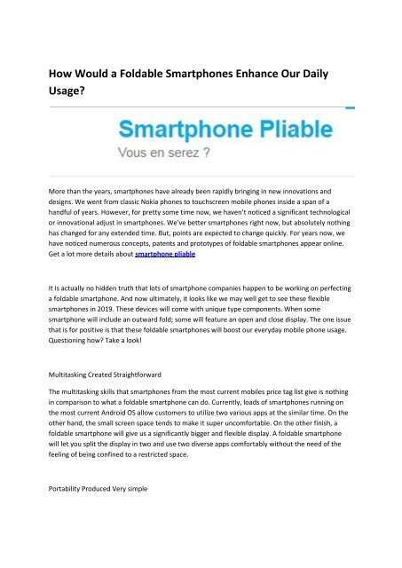 3 testez le smartphone pliable