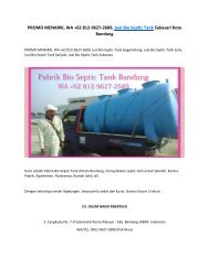 PROMO MENARIK, WA +62 812-9627-2689, Jual Bio Septic Tank Sukasari Kota Bandung