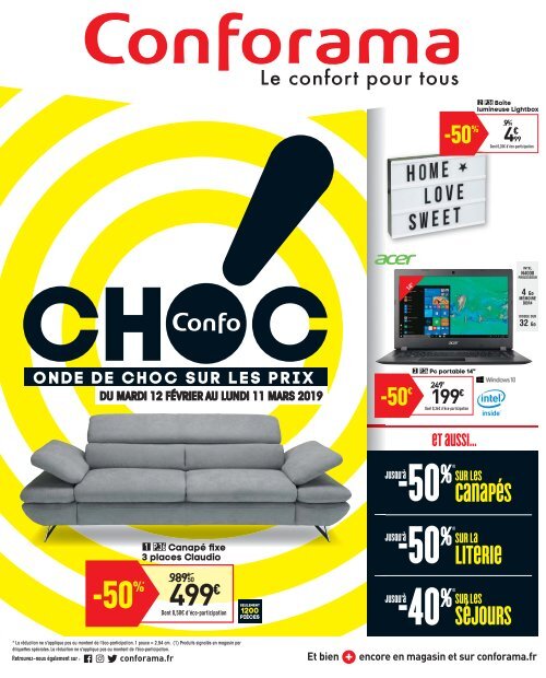 Conforama 12 fevrier-11 mars 2019