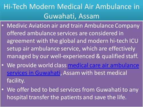 Call 95660123309 and Book Very Low Cost Medivic Air Anbulance in Guwahati