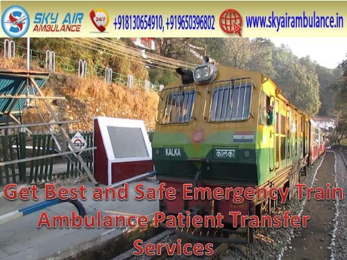 Get Medical Emergency Train Ambulance in Allahabad by Sky Train Ambulance