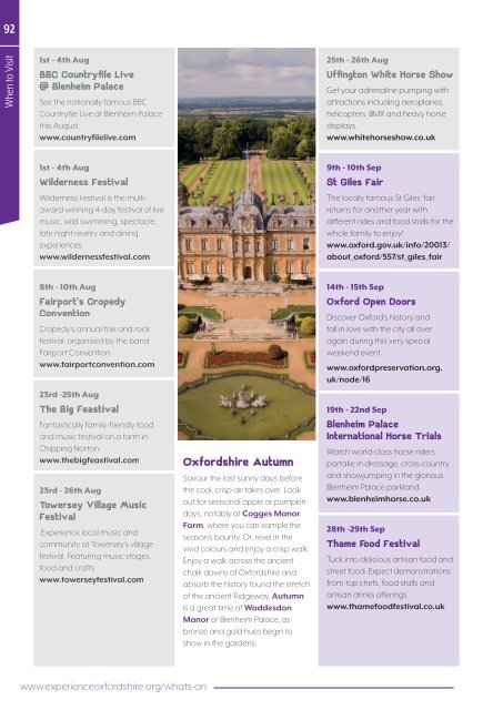 Experience Oxfordshire Guide 2019