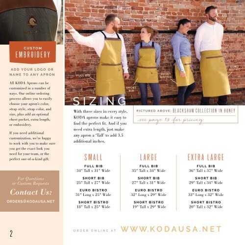 KODA Aprons 2019