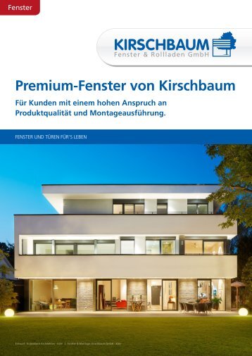 Premium-Fenster von Kirschbaum