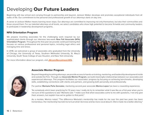 Jackson Walker Diversity & Inclusion Annual Report 2018: Igniting Change