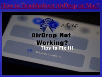 How to Troubleshoot AirDrop on Mac