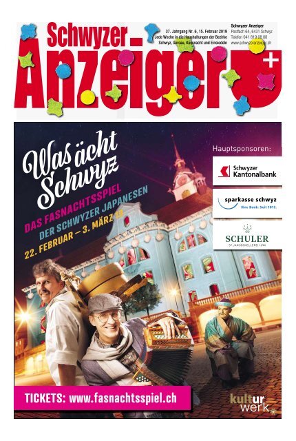 Schwyzer Anzeiger – Woche 7 – 15. Februar 2019
