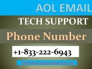 Aol email support phone number