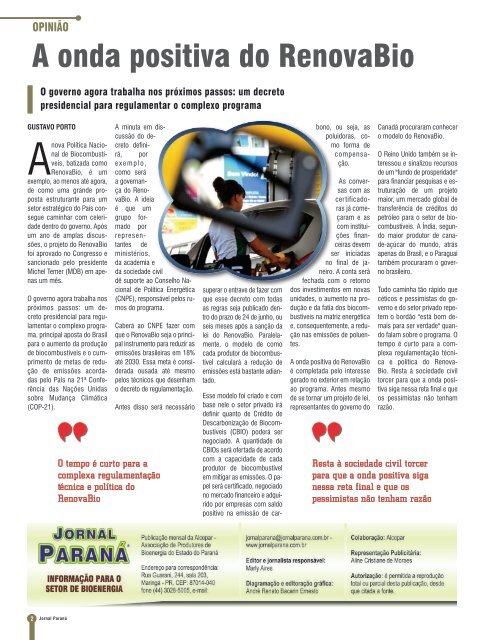 02 - Jornal Paraná Fevereiro 2018