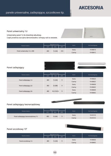 Katalog firmy Sabaj System - Szafy rack i rozdzielnice elektryczne