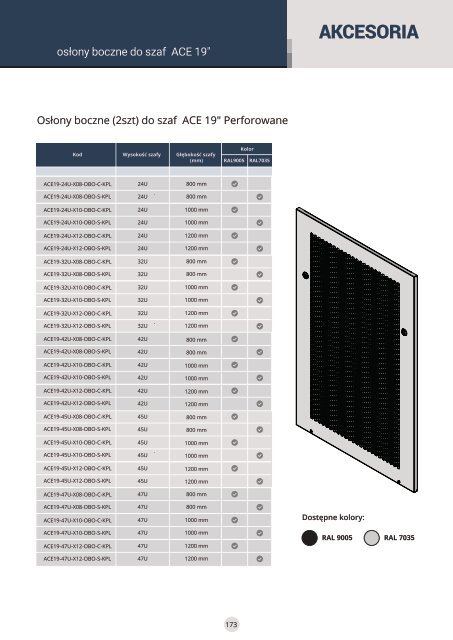 Katalog firmy Sabaj System - Szafy rack i rozdzielnice elektryczne