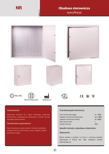 Katalog firmy Sabaj System - Szafy rack i rozdzielnice elektryczne