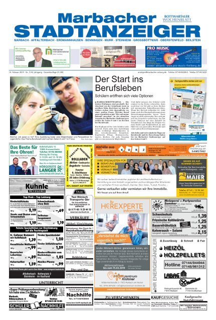 Marbacher Stadtanzeiger KW 7/2019