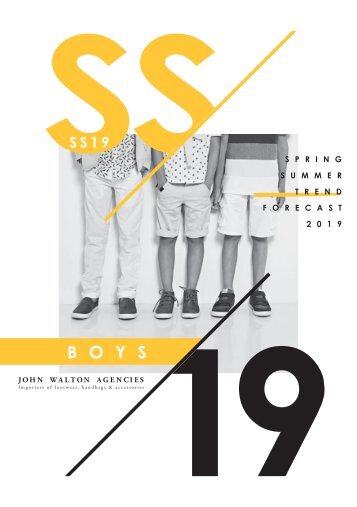 Boys SS19 Footwear - forecast