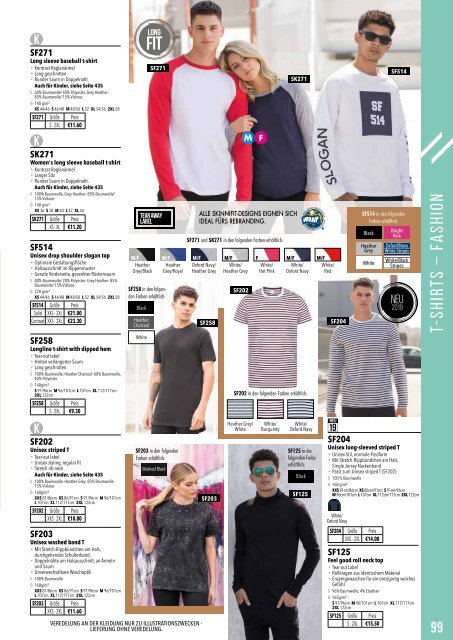 Eventwear Katalog 2019